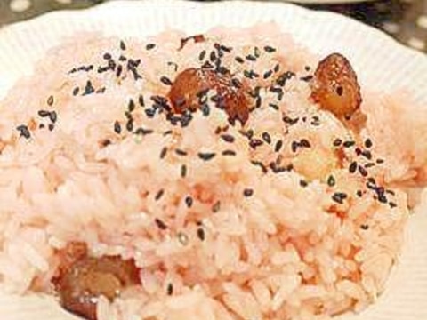 炊飯器で作る☆北海道のお赤飯